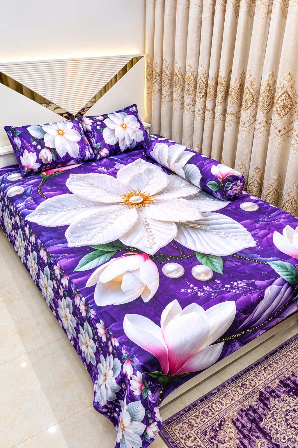 7/8 fit Waterproof 3d print bedsheet=B151